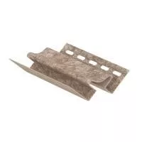 ТЕМНО-БЕЖЕВЫЙ Внутренний угол к сайдингу колл. СТОУН-ХАУС серия КВАРЦИТ (3,05 м) 5шт/уп