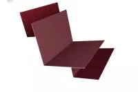 Угол внутренний сложный 90 0,4 PE с пленкой RAL 3005 красное вино