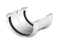 ТН ОПТИМА 120/80 мм, соединитель желоба, белый, шт.