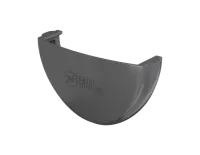 ТН ПВХ 125/82 мм, заглушка желоба, серый, шт.