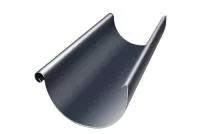 Желоб полукруглый Grand Line 125 мм 3 м RAL 7024 мокрый асфальт