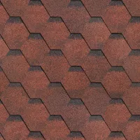 Гибкая черепица Финская Шинглас Соната (красный)