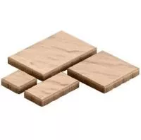 Тротуарная плитка Steingot Грандо из белого цемента с полным прокрасом бежевая мультиформат