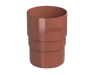 ТН ПВХ 125/82 мм, муфта трубы, красный, шт.