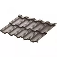 Металлическая модульная черепица профиль Гётеборг  1205х780 мм GreenCoat Mica BT 0,5мм RAL8019 Matt