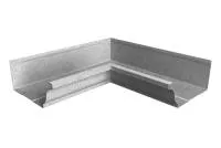 Угол желоба со сварным швом внутренний Vortex Project 210мм Zn