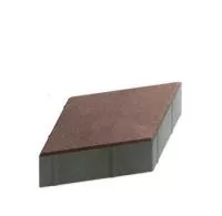 Тротуарная плитка Steingot Практик 60 из серого цемента с частичным прокрасом ромб темно-коричневая 200х200х60 мм