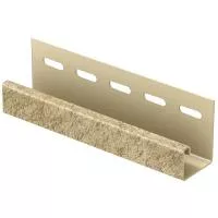 РЕЧНОЙ J-профиль к сайдингу колл. СТОУН-ХАУС S-Lock серия ТАГАНАЙ (3,05 м) 20шт/уп