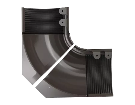 ТН МВС 125/90 мм внутренний угол регулируемый 100 -165° тёмно-коричневый шт.
