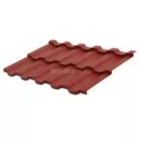 Металлическая модульная черепица профиль Гётеборг  1205х780 мм GreenCoat Mica BT 0,5мм  RAL3009 Matt