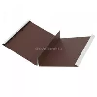 Ендова специальная 232х60,5х60,5х232х2000мм Crown BT Matt 0,5мм RAL8017