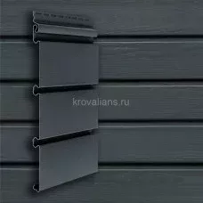 Сайдинг Grand Line (Гранд Лайн) архитектурный АКРИЛОВЫЙ Планкен (Графит)