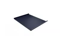 Фальц двойной стоячий 0,5 GreenCoat Pural BT с пленкой на замках RR 23 темно-серый (RAL 7024 мокрый асфальт)