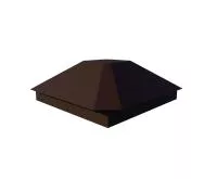 Колпак на столб пирамидальный с площадкой под фонарь 390х390 RR 32