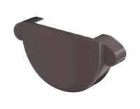 ТН МАКСИ 152/100 мм, заглушка желоба, коричневый, шт.