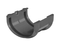 ТН ОПТИМА 120/80 мм, соединитель желоба, серый, шт.