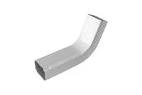 Колено трубы гофрированное Vortex Lite 76х102 мм PE RAL 9003 сигнальный белый