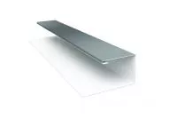 Планка П-образная 0,45 PE с пленкой RAL 7005 мышино-серый