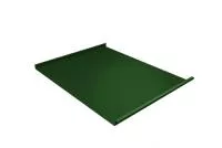 Фальц двойной стоячий 0,45 PE с пленкой на замках RAL 6002 лиственно-зеленый