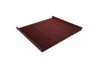 Фальц двойной стоячий Line Grand Line 0,5 GreenCoat Pural BT, matt с пленкой на замках RR 29 красный (RAL 3009 оксидно-красный)