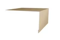 Планка околооконная простая 200х75 0,45 PE с пленкой RAL 1014 слоновая кость