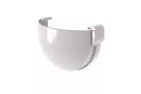 Заглушка желоба Дизайн 135 ПВХ Grand Line белый (RAL 9003)