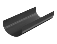 ТН ОПТИМА 120/80 мм, водосточный желоб пластиковый (3 м), черный, шт.