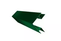 Угол внешний сложный 75х75 0,45 Drap RAL 6005 зеленый мох