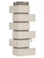 Угол фасадной панели «Альта-Профиль», кирпич клинкерный белый