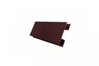 Планка Н-образная 0,5 Quarzit с пленкой RAL 8017 шоколад
