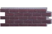 Фасадная панель Grand Line Состаренный кирпич Design Plus кофе с темно-бежевым швом