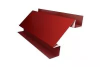 Планка угла внутреннего сложного Экобрус Grand Line 0,45 PE с пленкой RAL 3009 оксидно-красный