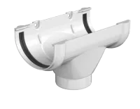 ТН ОПТИМА 120/80 мм, воронка желоба, белый, шт.