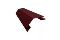 Планка угла внешнего сложного 135гр Экобрус 0,5 Satin Matt RAL 3005 красное вино