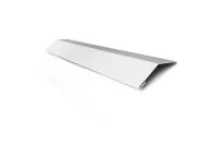 Планка стартово-финишная (Блок-хаус, Экобрус) Grand Line 0,45 Drap с пленкой RAL 9003 сигнальный белый