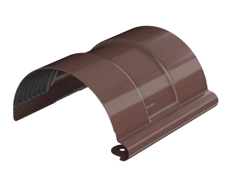 ТН МВС 125/90 мм соединитель желоба, коричневый