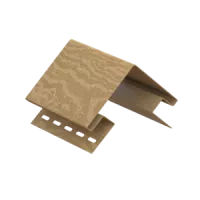 ЯНТАРНЫЙ Наружный угол к сайдингу колл. ТИМБЕР-БЛОК серия КЕДР (3,05 м) 5шт/уп