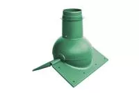 Выход канализации коньковый Krovent Pipe-cone зеленый