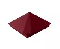 Колпак на столб пирамидальный 390х390 RAL 3005