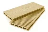 Террасная доска ДПК Grand Line 140мм вельвет и тиснение под дерево Золотой 4м