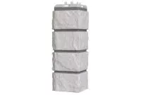 Угол Grand Line Колотый камень Design молочный со швом RAL 7006