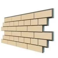Термосайдинг Кирпич Светло-жёлтый 925х438х40 мм