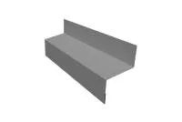 Отлив межэтажный 45 0,45 PE с пленкой RAL 9006бело-алюминиевый