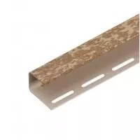 КЭМЕЛ J-профиль к сайдингу колл.КИРПИЧ (3,05 м) 20шт/уп TECOS