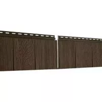 Фасадная панель Хокла Щепа S-Lock Каштановый