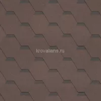 Гибкая черепица Шинглас (Shinglas) Классик Кадриль (Агат/Коричневый) /1 кв.м/