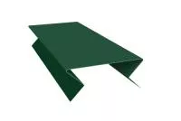 Планка угла внешнего составная нижняя 0,45 PE с пленкой RAL 6005 зеленый мох