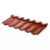 Модульная металлочерепица AquaSystem Стокгольм 1185х425 мм Pural BT Matt 0,5мм RR750