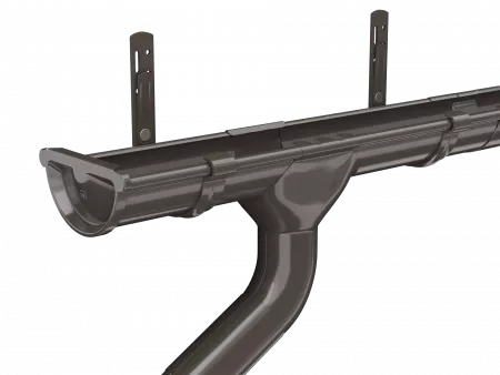 ТН МВС 125/90 мм колено трубы 60°, коричневый