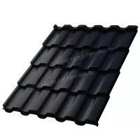 Металлочерепица МЕТАЛЛ ПРОФИЛЬ Монтекристо-XL (PURMAN-20-9005-0.5)